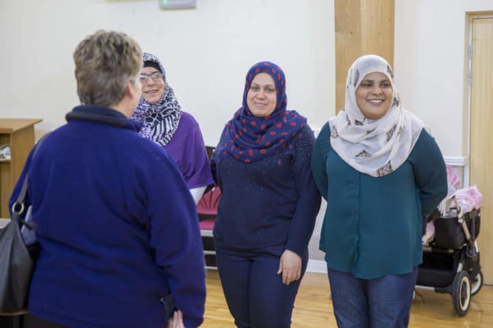 group of women smiling