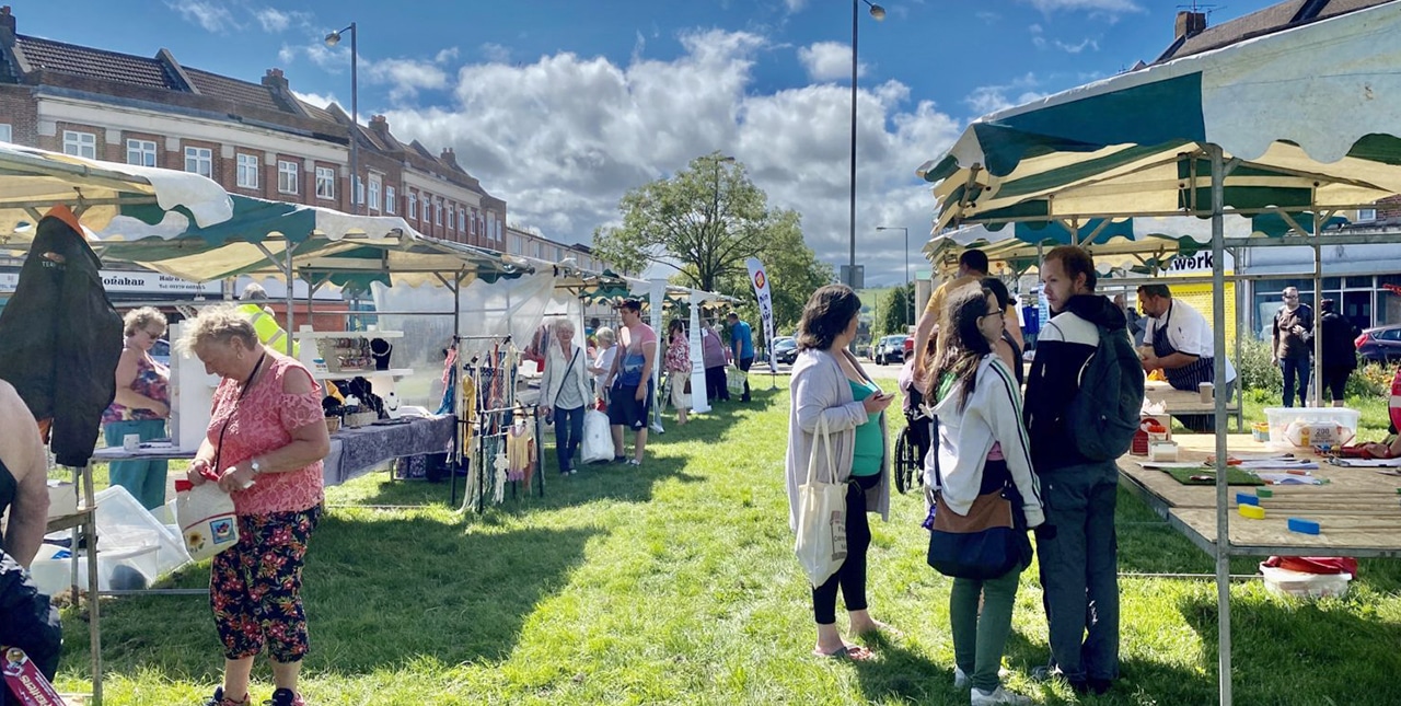 Local market in Filwood