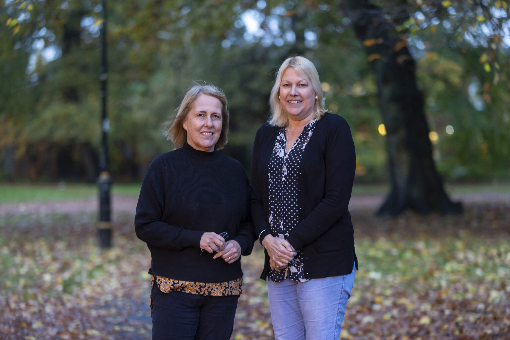 Heart of Pitsea Big Local workers Gill Buttwell (left) and Tracey Griffiths (right) at the Big Local climate residential.